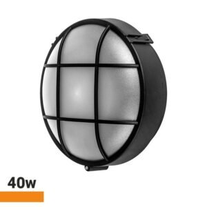 APLIQUE PLÁSTICO REDONDO CON REJAS 40W E27 AIRMEC