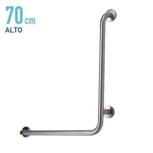 BARRA DE APOYO ANGULAR INOX BENOTTI 70X50X3.2CM