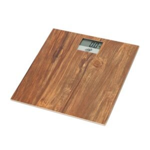 BÁSCULA DE BAÑO DIGITAL 180 KG EFECTO MADERA LARRYHOUSE