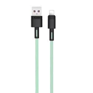CABLE CARGA RAPIDA USB A LIGHTNING 5A 1M VERDE XO