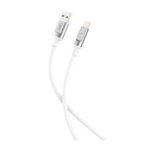 CABLE CARGA RAPIDA USB A LIGHTNING 6A 1M BLANCO XO