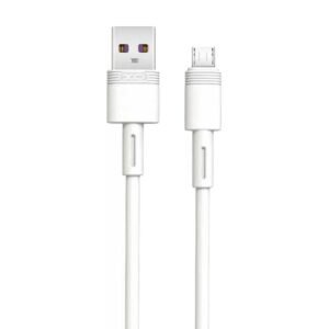 CABLE CARGA RAPIDA USB A MICRO 5A 1M BLANCO XO