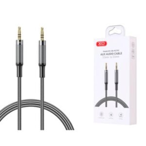 CABLE DE AUDIO JACK 3.5 TRENZADO NEGRO XO