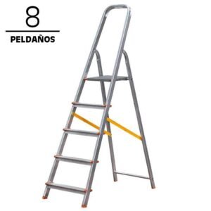 ESCALERA ALUMINIO CON CINTA AIRMEC (8 PELDAÑOS)