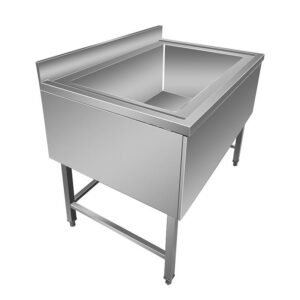 FREGADERO INDUSTRIAL INOX GRAN CAPACIDAD LARRYHOUSE 1170X800X900 MM