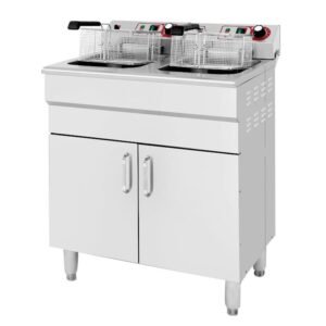 FREIDORA INDUSTRIAL ELECTRICA DOBLE LARRYHOUSE 16+16 LITROS