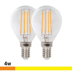 BOMBILLAS LED PACK 2 FILAMENTO 4W G45 E14 LUZ CÁLIDA AIRMEC