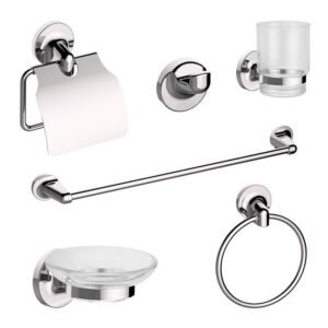 JUEGO ACCESORIOS BAÑO SERIE TRENTO BENOTTI 6 PCS
