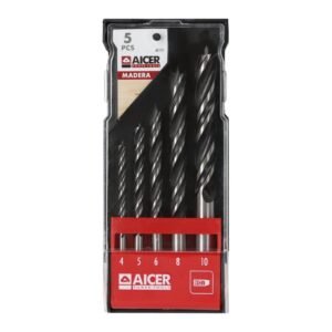 JUEGO BROCAS MADERA AICER 5 PCS