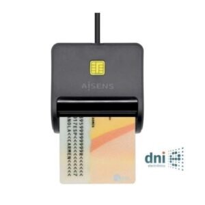 LECTOR DE DNI TARJETAS EXT NEGRO AISENS