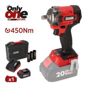 LLAVE IMPACTO 20V 450NM ONLY ONE AICER (1X 4.0AH)