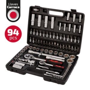 MALETÍN HERRAMIENTAS C.V 94 PIEZAS 1/4"-1/2" PAMACON