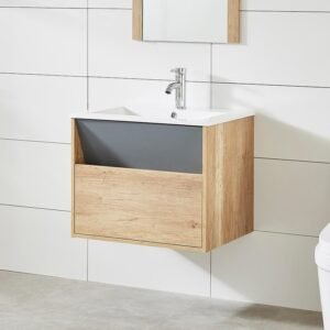 MUEBLE BAÑO HAYA GRIS SERIE BELONA BENOTTI 80X46X50 CM