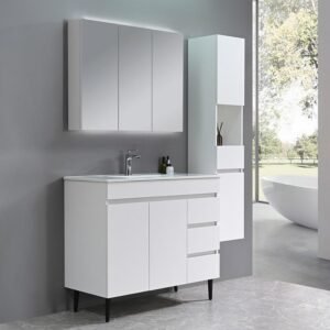 MUEBLE DE BAÑO BLANCO SERIE LAIA BENOTTI 100X46X85 CM