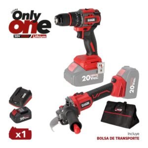 PACK RADIAL + TALADRO 20V ONLY ONE AICER (1X 4.0 AH)