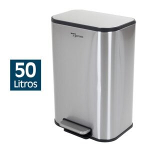 PAPELERA DE COCINA INOX BENOTTI 50 LITROS