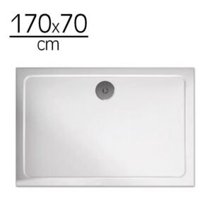 PLATO DUCHA LIGERO CARGA MINERAL BLANCO BENOTTI (170X70X3CM)