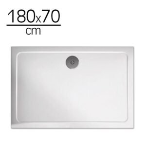 PLATO DUCHA LIGERO CARGA MINERAL BLANCO BENOTTI (180X70X3CM)