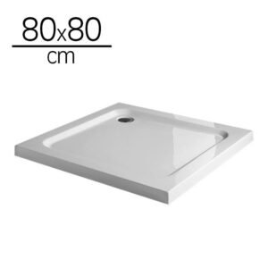 PLATO DUCHA ACRILICO CUADRADO BENOTTI (80X80X5CM)