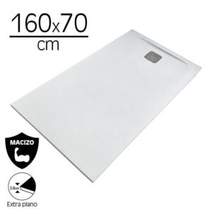 PLATO DUCHA CARGA MINERAL BLANCO SERIE RIVER BENOTTI (160X70X2.8CM)